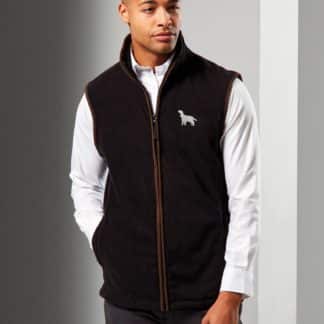 Cocker Spaniel Owner Clothing Gift Embroidered Fleece Gilet, From The House Of Dog.