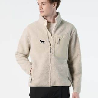 Flat Coated Retriever Owner Gift Clothing Gifts Embroidered Unisex Heavyweight Sherpa Fleece Jacket From The House Of Dog