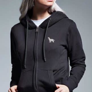 Cocker Spaniel Gifts Embroidered Organic Cotton Eco Friendly Heavyweight Full Zip Hoodie From The House Of Dog