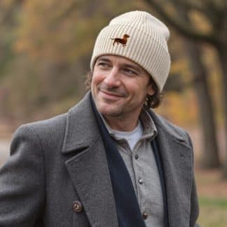 Dachshund Doxie Sausage Dog Clothing Gifts.  Oversized Cuffed Beanie Ski Hat From The House Of Dog.