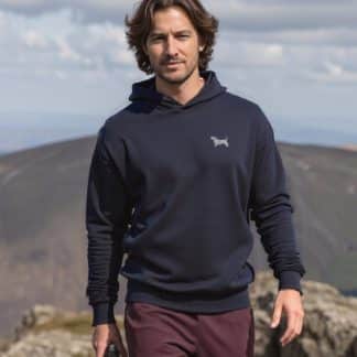 Basset Hound Clothing Gifts Embroidered Unisex Eco-Friendly Super Heavyweight Hooded Sweatshirt From The House Of Dog.