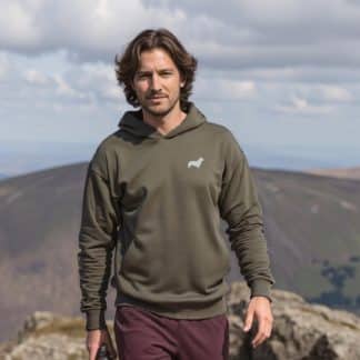 Corgi Clothing Gifts Embroidered Unisex Eco-Friendly Super Heavyweight Hooded Sweatshirt From The House Of Dog.