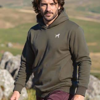 Boxer Clothing Gifts Embroidered Unisex Eco-Friendly Super Heavyweight Hooded Sweatshirt From The House Of Dog.