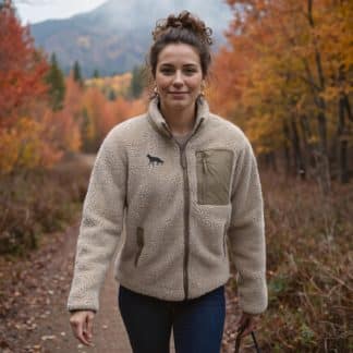 German Shepherd Dog Owner Gift Clothing Gifts Embroidered Unisex Heavyweight Sherpa Fleece Jacket From The House Of Dog