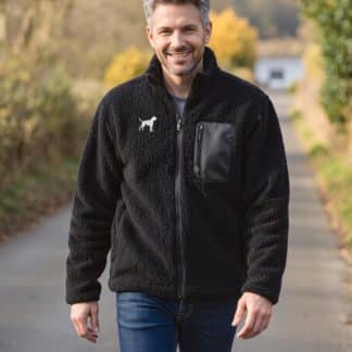 Boxer Owner Gift Clothing Gifts Embroidered Unisex Heavyweight Sherpa Fleece Jacket From The House Of Dog