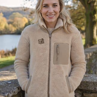 English Bulldog Owner Gift Clothing Gifts Embroidered Unisex Heavyweight Sherpa Fleece Jacket From The House Of Dog