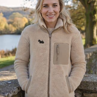 Scottish Terrier Scottie Dog Owner Gift Clothing Gifts Embroidered Unisex Heavyweight Sherpa Fleece Jacket From The House Of Dog