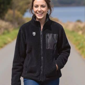 Westie West Highland White Terrier Owner Gift Clothing Gifts Embroidered Unisex Heavyweight Sherpa Fleece Jacket From The House Of Dog