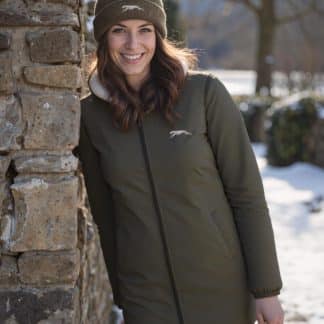 Greyhound Lurcher Sighthound Clothing Gifts Embroidered Unisex Eco-Friendly Sherpa Fleece Lined Waterproof Jacket From The House Of Dog.