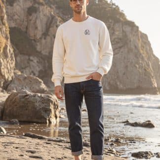 The House Of Dog: Bracco Italiano Embroidered Heavyweight Organic Cotton Unisex Sweatshirt